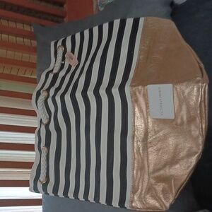 Victoria's Secret NWT Drawstring Striped bag